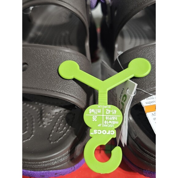 Crocs Hiker Xscape Sandal Espresso Neon Purple  Unsiex Casual Men\'s 8  Woman 10 main image 7